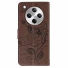 For OPPO Find X8 Rose Butterfly Embossed Leather Phone Case(Brown) - 3