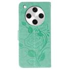 For OPPO Find X8 Pro Rose Butterfly Embossed Leather Phone Case(Green) - 3