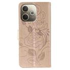 For OPPO A5 Pro 5G Global Rose Butterfly Embossed Leather Phone Case(Rose Gold) - 3