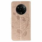 For Realme 14 Pro Rose Butterfly Embossed Leather Phone Case(Rose Gold) - 3