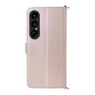 For Sony Xperia 1 VII Multifunctional 6-Card Slots Leather Phone Case with Wrist Strap(Pink) - 3