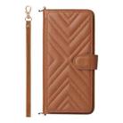 For Sony Xperia 1 VII Multifunctional 6-Card Slots Leather Phone Case with Wrist Strap(Brown) - 2