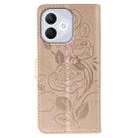 For Honor 400 Lite Rose Butterfly Embossed Leather Phone Case(Rose Gold) - 3