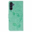 For Samsung Galaxy A16 4G / 5G Rose Butterfly Embossed Leather Phone Case(Green) - 3
