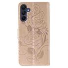 For Samsung Galaxy A16 4G / 5G Rose Butterfly Embossed Leather Phone Case(Rose Gold) - 3