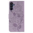 For Samsung Galaxy A16 4G / 5G Rose Butterfly Embossed Leather Phone Case(Purple) - 3