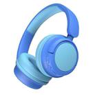 WiWU KTD-02 Kids Wireless Headphones Sport Earphones Gaming Headset(Blue) - 2