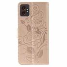 For Samsung Galaxy XCover7 Pro Rose Butterfly Embossed Leather Phone Case(Rose Gold) - 3