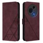 For TCL 60 NxtPaper Crossbody 3D Embossed Flip Leather Phone Case(Wine Red) - 2