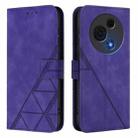 For TCL 60 NxtPaper Crossbody 3D Embossed Flip Leather Phone Case(Purple) - 2
