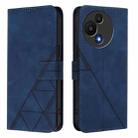 For TCL 605 / 60 SE Crossbody 3D Embossed Flip Leather Phone Case(Blue) - 2