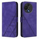 For TCL 605 / 60 SE Crossbody 3D Embossed Flip Leather Phone Case(Purple) - 2