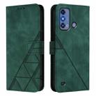For ZTE Blade A53 Pro Crossbody 3D Embossed Flip Leather Phone Case(Green) - 2