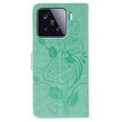 For Xiaomi 15 Rose Butterfly Embossed Leather Phone Case(Green) - 3