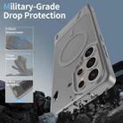For Samsung Galaxy S25 Ultra 5G Frosted Holder PC Hybrid TPU MagSafe Phone Case(Dark Grey) - 2