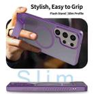 For Samsung Galaxy S23 Ultra 5G Frosted Holder PC Hybrid TPU MagSafe Phone Case(Purple) - 3