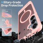 For Samsung Galaxy S23+ 5G Frosted Holder PC Hybrid TPU MagSafe Phone Case(Pink) - 2