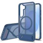 For Samsung Galaxy S23 5G Frosted Holder PC Hybrid TPU MagSafe Phone Case(Royal Blue) - 1