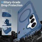 For Samsung Galaxy S23 5G Frosted Holder PC Hybrid TPU MagSafe Phone Case(Royal Blue) - 2