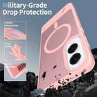 For Samsung Galaxy S25 Edge 5G Frosted Holder PC Hybrid TPU MagSafe Phone Case(Pink) - 2