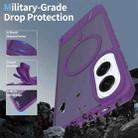 For Samsung Galaxy S25 Edge 5G Frosted Holder PC Hybrid TPU MagSafe Phone Case(Purple) - 2