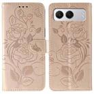 For OnePlus Nord 4 Rose Butterfly Embossed Leather Phone Case(Rose Gold) - 1