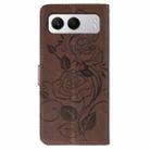For OnePlus Nord 4 Rose Butterfly Embossed Leather Phone Case(Brown) - 3