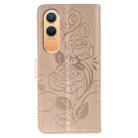 For OnePlus Nord CE4 Lite Global Rose Butterfly Embossed Leather Phone Case(Rose Gold) - 3