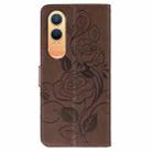 For OnePlus Nord CE4 Lite Global Rose Butterfly Embossed Leather Phone Case(Brown) - 3