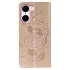 For OnePlus Nord CE5 Rose Butterfly Embossed Leather Phone Case(Rose Gold) - 3