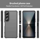 For Sony Xperia 1 VII Fan Dun Series TPU Hybrid PC Frosted Phone Case(Black) - 2