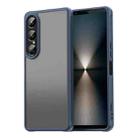For Sony Xperia 1 VII Fan Dun Series TPU Hybrid PC Frosted Phone Case(Blue) - 1