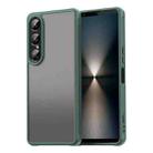 For Sony Xperia 1 VII Fan Dun Series TPU Hybrid PC Frosted Phone Case(Green) - 1