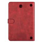 For Samsung Galaxy Tab A8.0 (2015) T35 Fashion Calf Texture Zipper Horizontal Flip Leather Case with Stand & Card Slots & Wallet & Wake-up / Sleep Function(Red) - 3