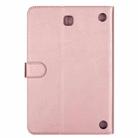 For Samsung Galaxy Tab A8.0 (2015) T35 Fashion Calf Texture Zipper Horizontal Flip Leather Case with Stand & Card Slots & Wallet & Wake-up / Sleep Function(Rose Gold) - 3