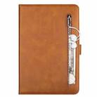 For Samsung Galaxy Tab A8.0 (2017) T380 Fashion Calf Texture Zipper Horizontal Flip Leather Case with Stand & Card Slots & Wallet & Wake-up / Sleep Function(Brown) - 2