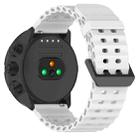 24mm Ocean Dual Pin Buckle Silicone Watch Band(White) - 2