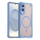 For Samsung Galaxy S25 Edge 5G Armor Glaze MagSafe Magnetic Phone Case(Blue) - 1