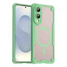 For Samsung Galaxy S25 Edge 5G Armor Glaze MagSafe Magnetic Phone Case(Green) - 1