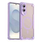 For Samsung Galaxy S25 Edge 5G Armor Glaze MagSafe Magnetic Phone Case(Purple) - 1