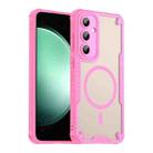 For Samsung Galaxy S24 FE 5G Armor Glaze MagSafe Magnetic Phone Case(Pink) - 1