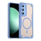 For Samsung Galaxy S24 FE 5G Armor Glaze MagSafe Magnetic Phone Case(Blue) - 1