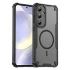 For Samsung Galaxy S25+ 5G Armor Glaze MagSafe Magnetic Phone Case(Black) - 1