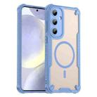 For Samsung Galaxy S25+ 5G Armor Glaze MagSafe Magnetic Phone Case(Blue) - 1