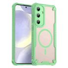 For Samsung Galaxy S25+ 5G Armor Glaze MagSafe Magnetic Phone Case(Green) - 1