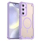 For Samsung Galaxy S25+ 5G Armor Glaze MagSafe Magnetic Phone Case(Purple) - 1