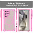 For Samsung Galaxy S24 Ultra 5G Armor Glaze MagSafe Magnetic Phone Case(Pink) - 2