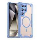 For Samsung Galaxy S24 Ultra 5G Armor Glaze MagSafe Magnetic Phone Case(Blue) - 1