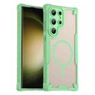 For Samsung Galaxy S23 Ultra 5G Armor Glaze MagSafe Magnetic Phone Case(Green) - 1