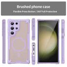 For Samsung Galaxy S23 Ultra 5G Armor Glaze MagSafe Magnetic Phone Case(Purple) - 2